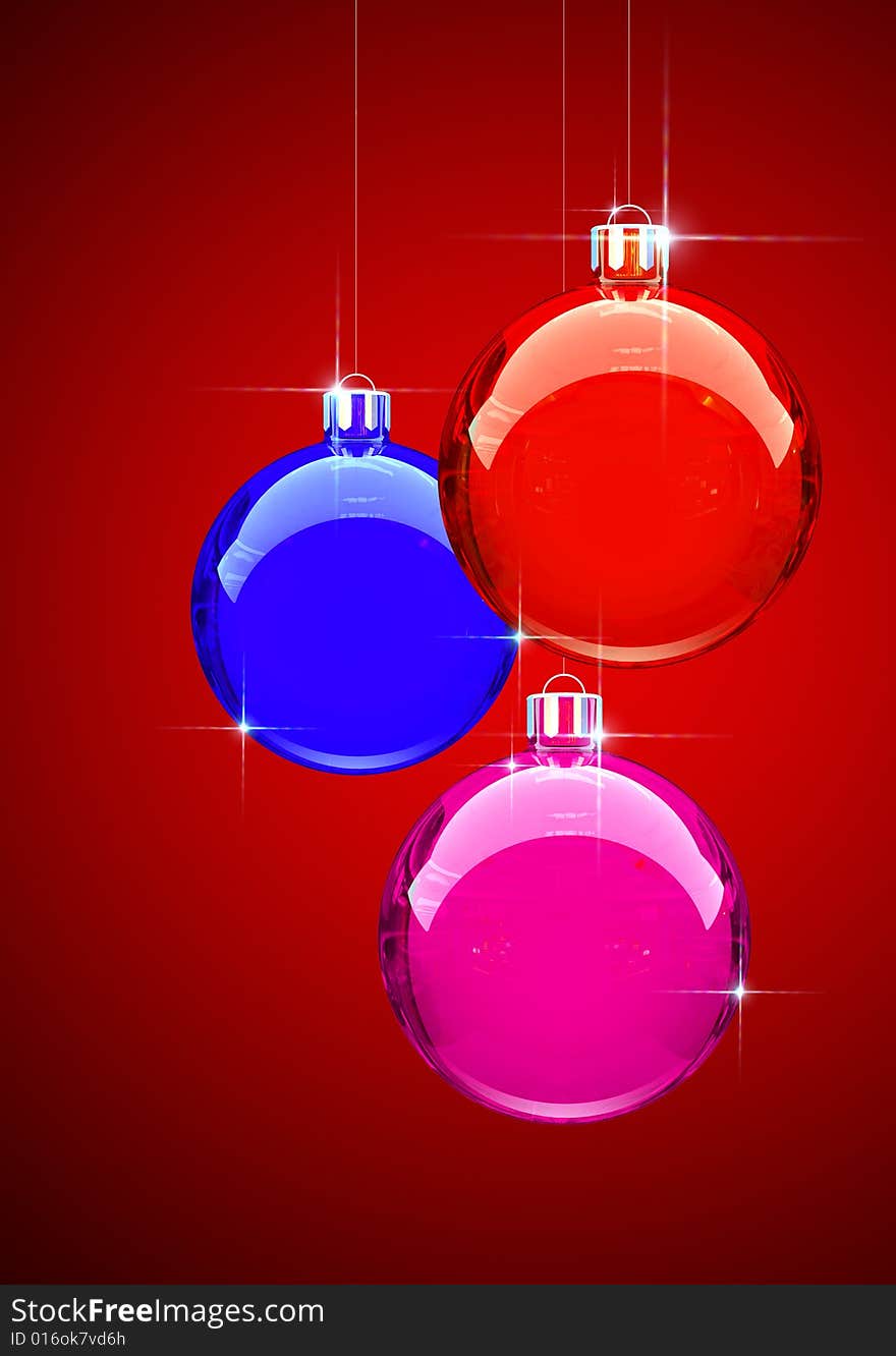 Colorful Christmas Balls