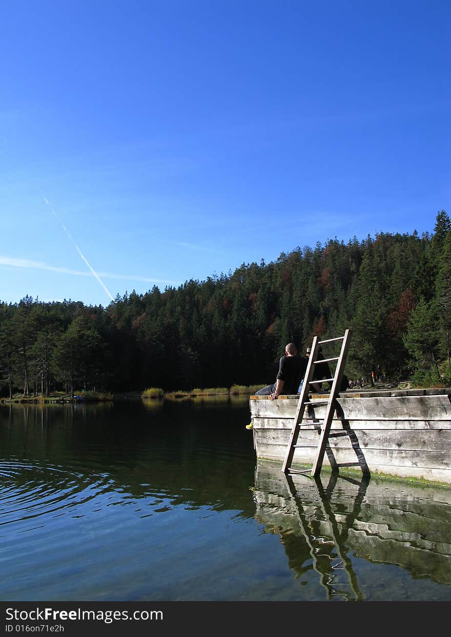 Sitting On A Lake