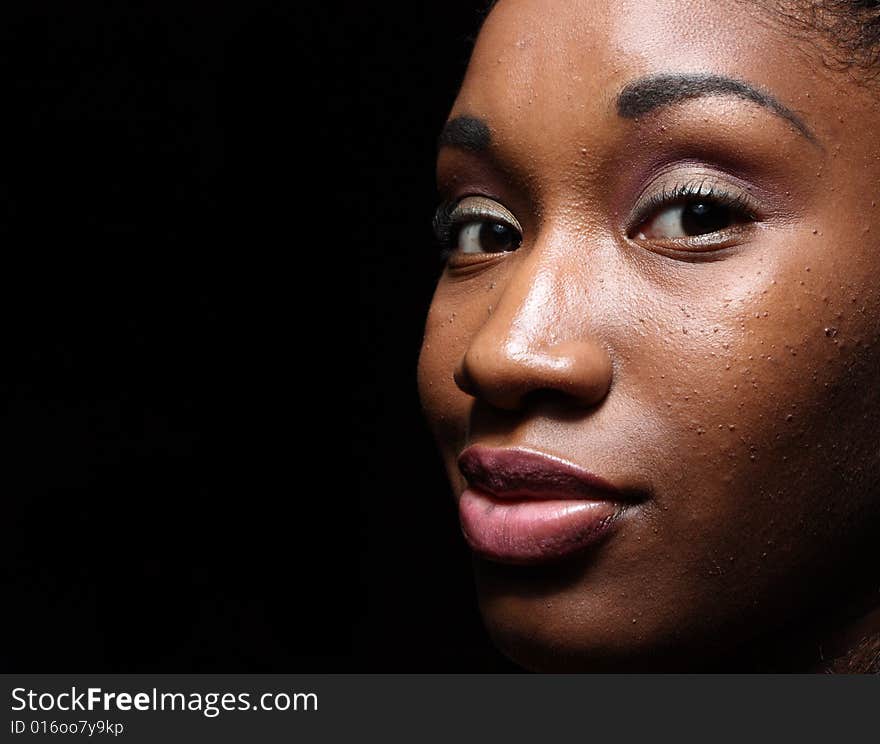 Headshot of a beautiful young woman smiling. Headshot of a beautiful young woman smiling