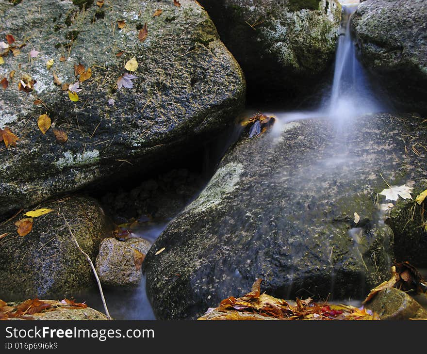 Stream in the White Mountain, New Hampshire, US