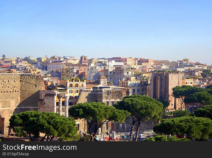 Rome -the buildings in city