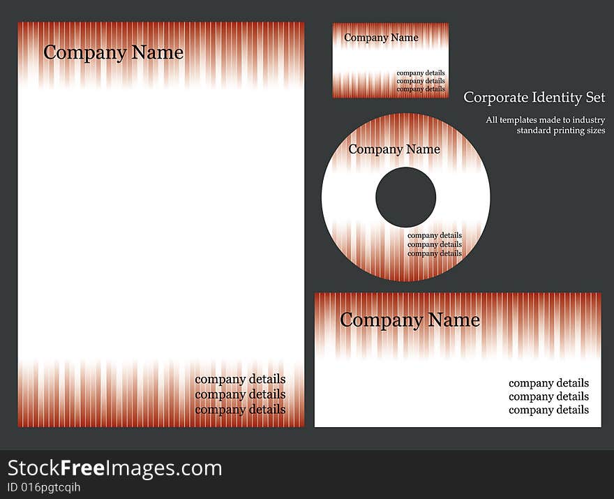 Corporate identity template. More business stationary in my portfolio.