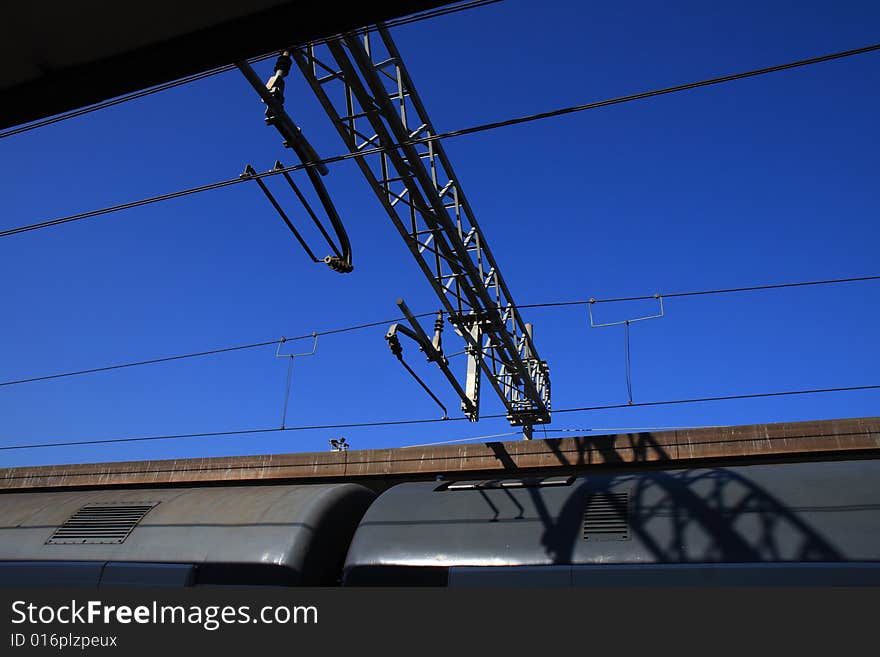 Railway station  in la spezia. Railway station  in la spezia