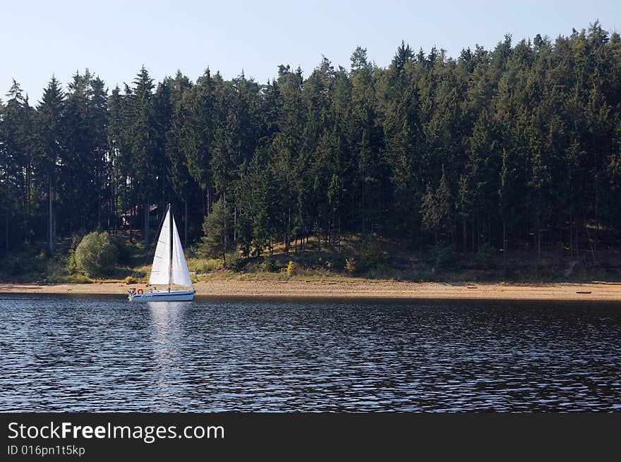 Dam reservoir Orlik