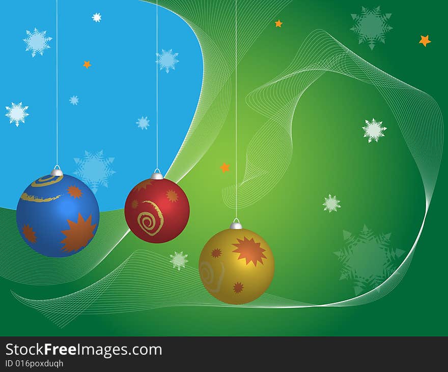 Illustration - xmas abstract green background. Illustration - xmas abstract green background