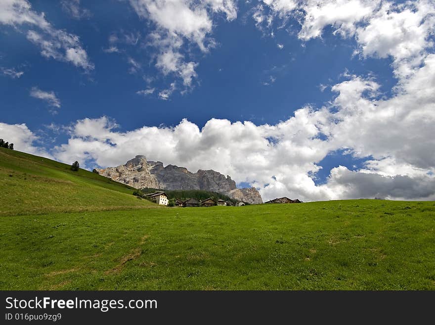 The panorama of Italian dolomiti. The panorama of Italian dolomiti