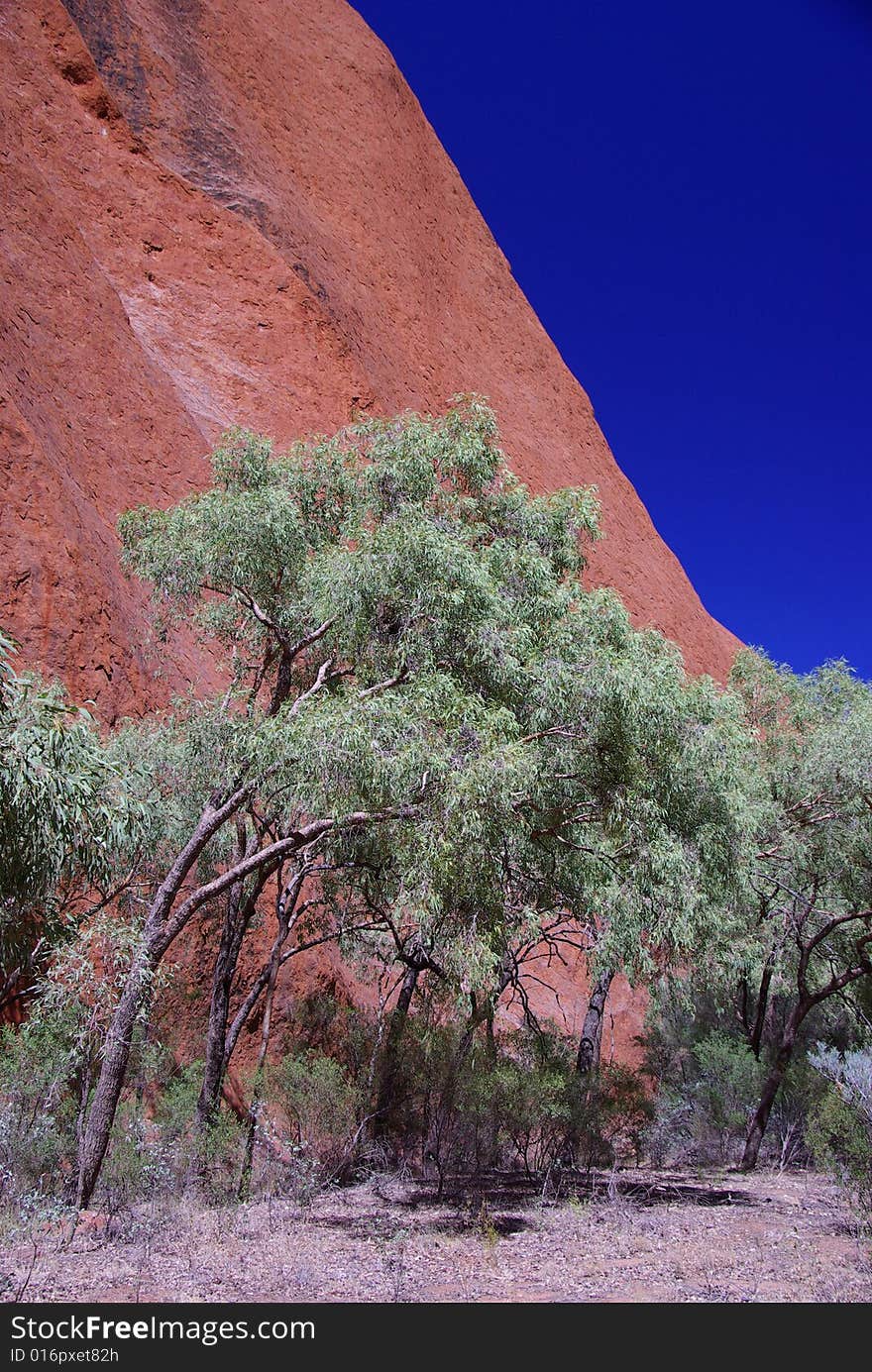 A corner of Australia’s famous monolith, Uluru (Ayers Rock), Uluru – Kata Tjuta National Park, Northern Territory, Australia. A corner of Australia’s famous monolith, Uluru (Ayers Rock), Uluru – Kata Tjuta National Park, Northern Territory, Australia.