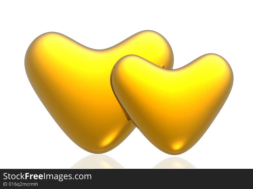 Golden hearts