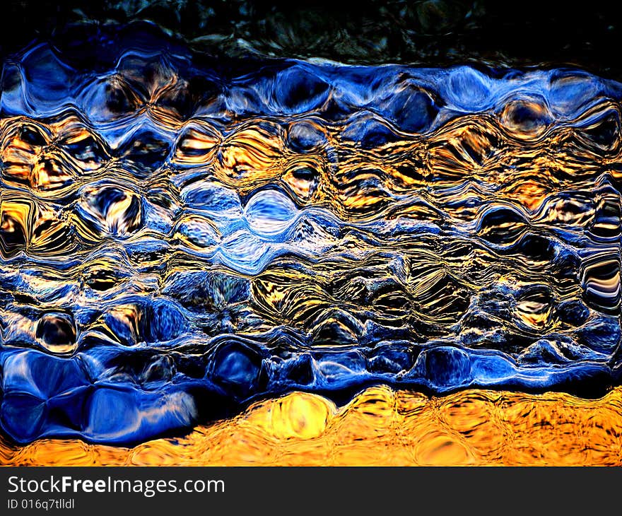 Boiling glass abstract image. Photo used is mine shoot by me.