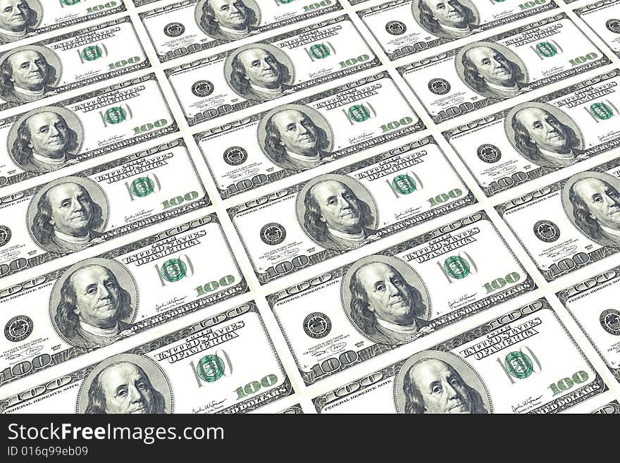 Money isolated in white background. Money isolated in white background