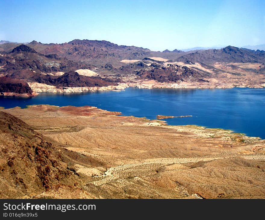 Aerial View Of Lake Mead