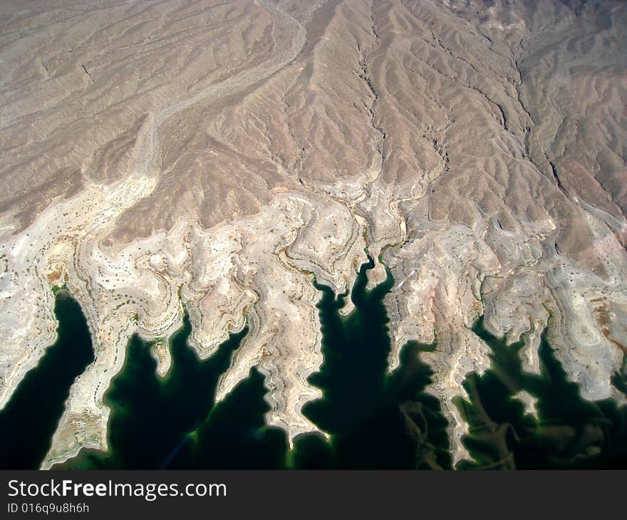 Aerial view of Lake Mead