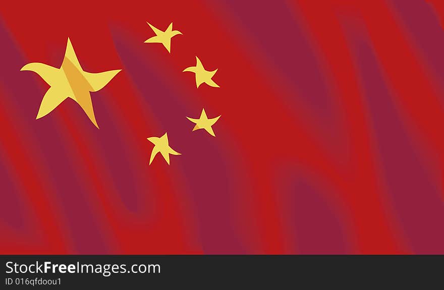 Vector Chinese Flag