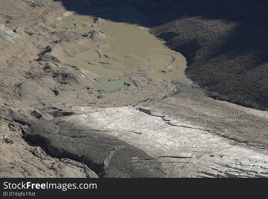 Part of Glacier Pasterze in Austria. Part of Glacier Pasterze in Austria