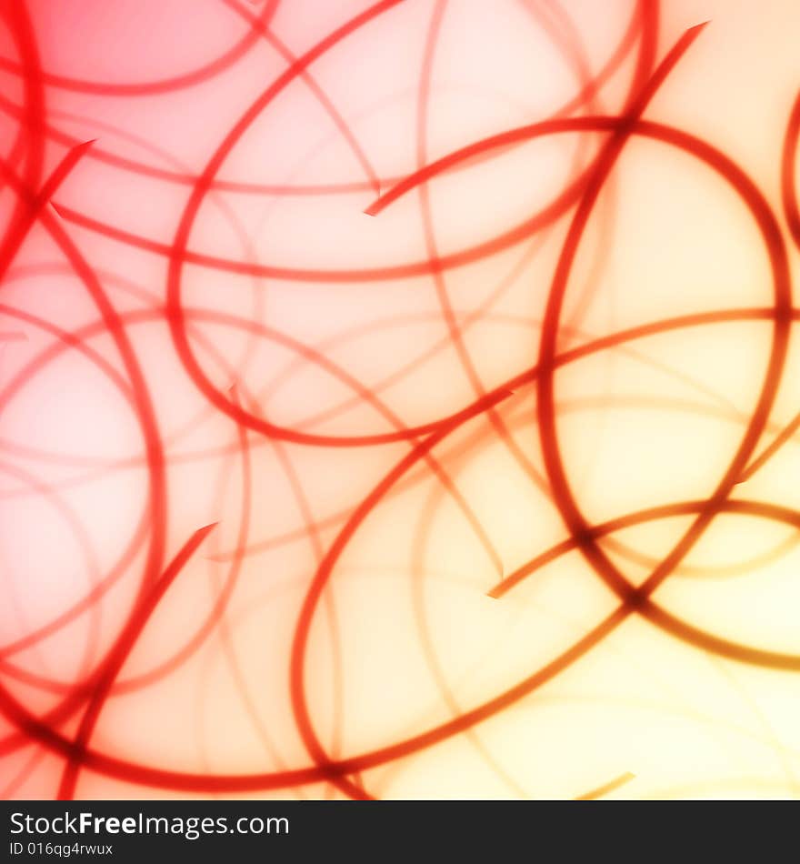 Abstract spirals. Red abstract background.