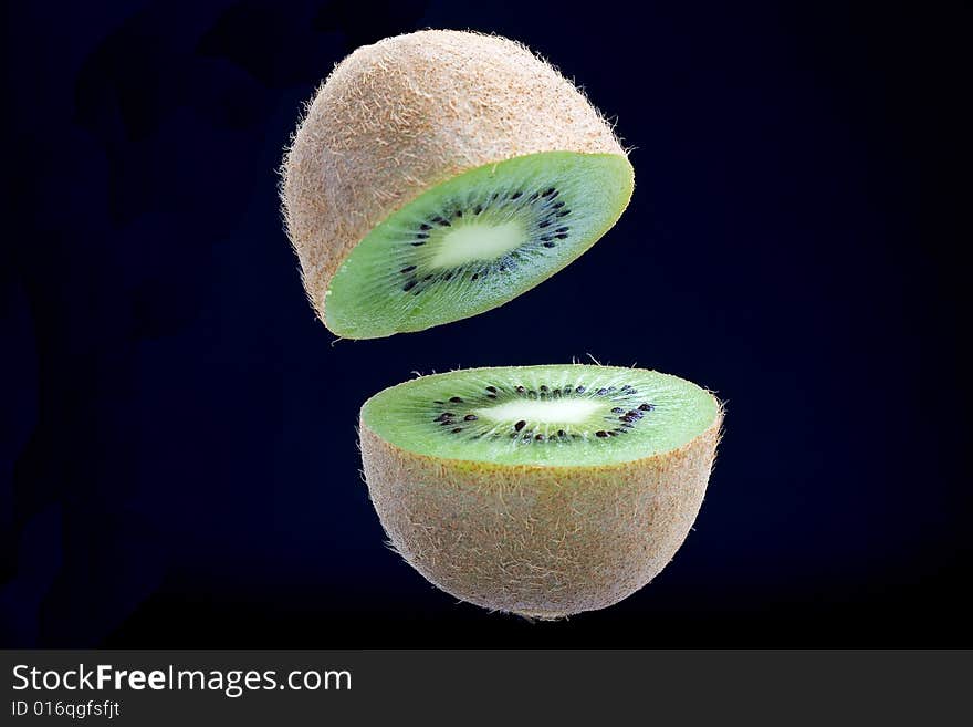 Fresh kiwi isolated on a white background