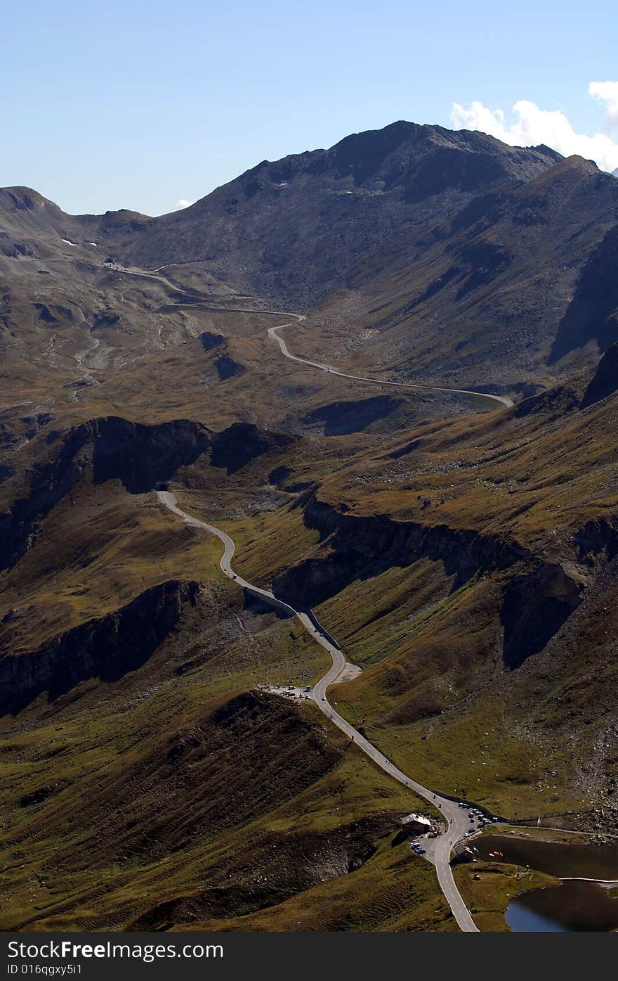 Part of Grossglockner-Hochalpenstraße in Austria. Part of Grossglockner-Hochalpenstraße in Austria