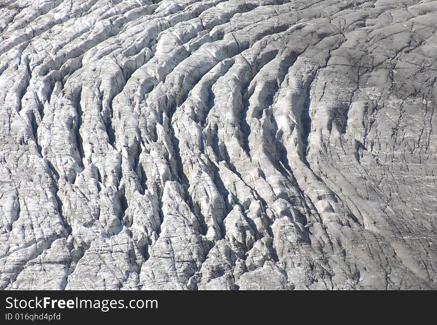 Part of Glacier Pasterze in Austria. Part of Glacier Pasterze in Austria