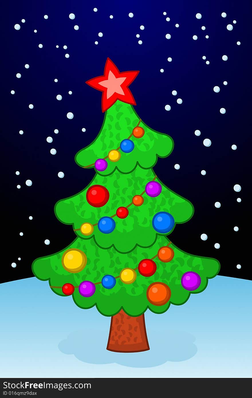 Vector illustration of Christmas Tree