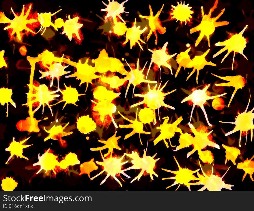 Abstract background with yellow stains