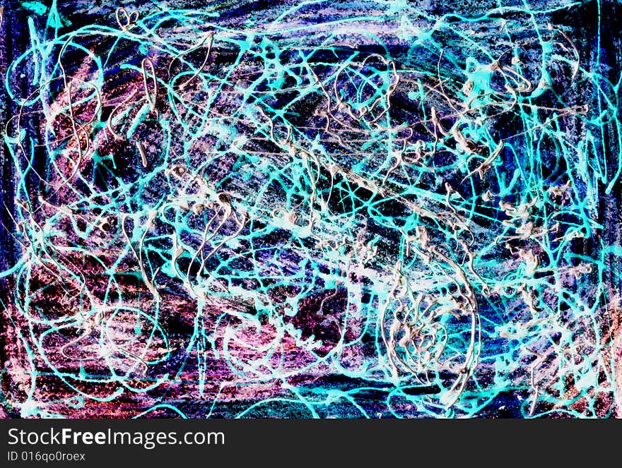 Abstract background with multi-coloured lines