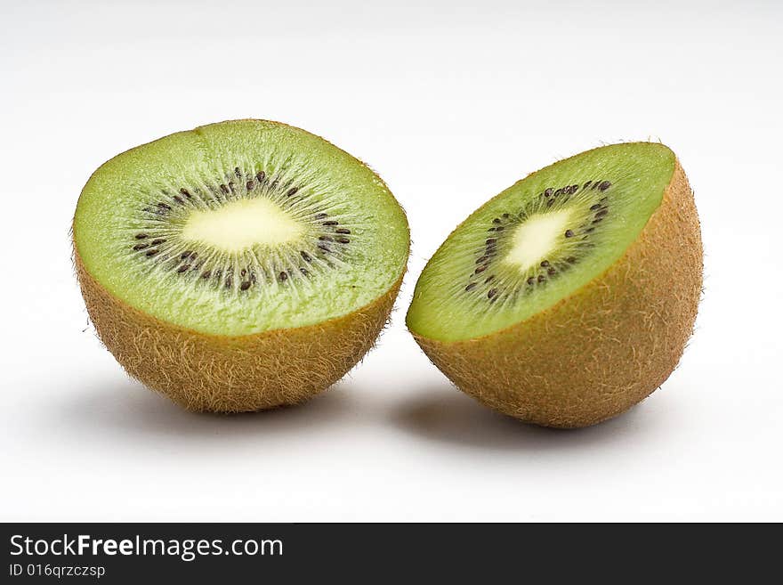 Fresh kiwi isolated on a white background