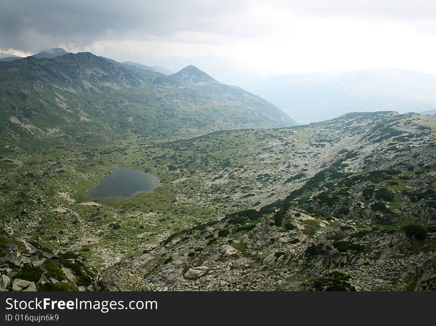 The Rila mountains in Bulgaria