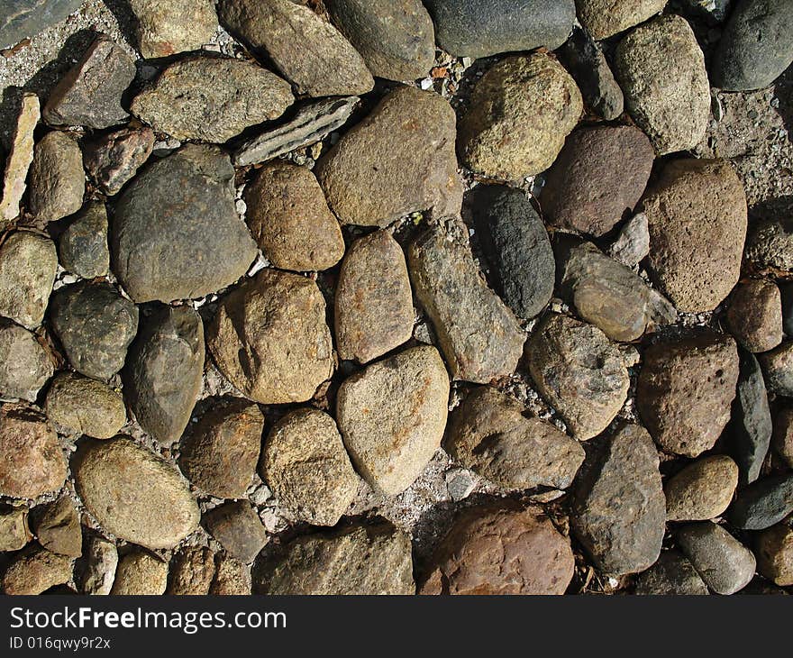 Old stone pavement background in Novgorod Russia.