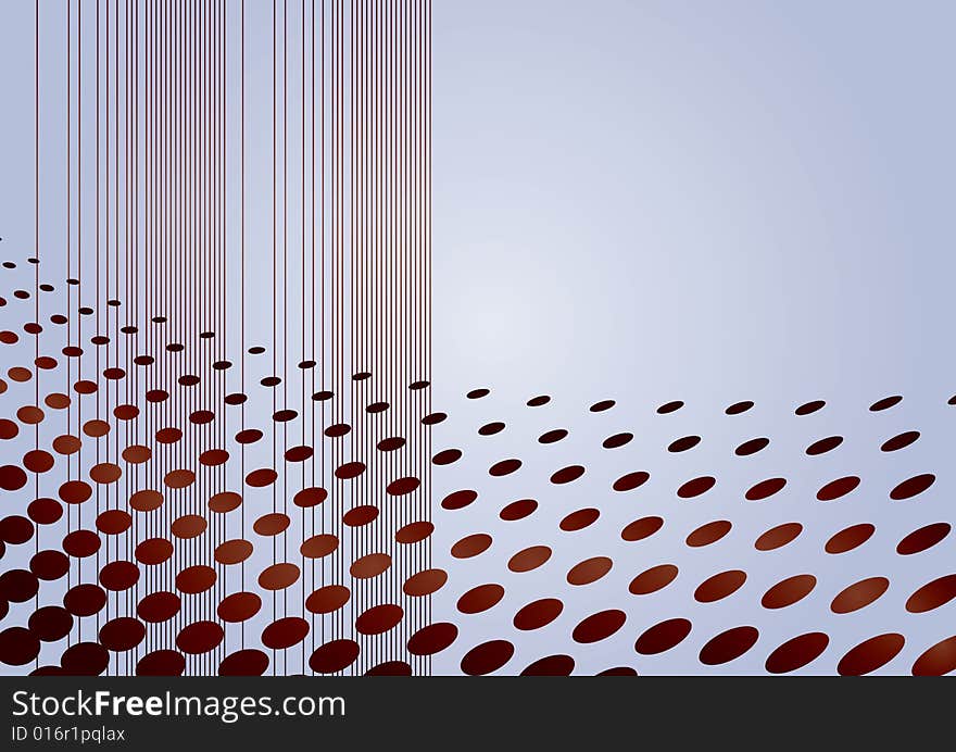 Abstract wavy dot and line style background. Abstract wavy dot and line style background