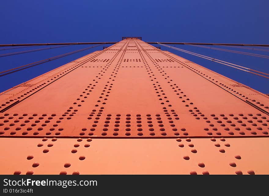 Golden Gate Bridge pylon,San Francisco,California, USA