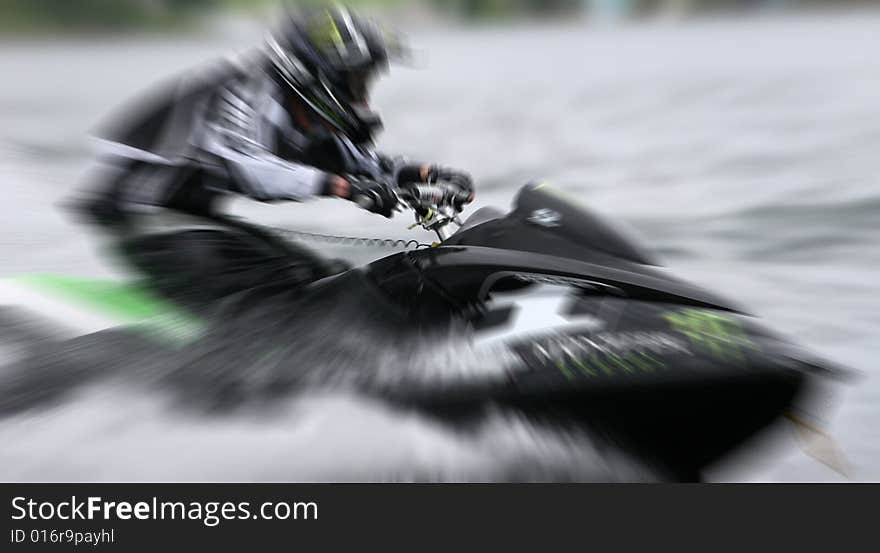 High performance personal watercraft professoinal rider. High performance personal watercraft professoinal rider.