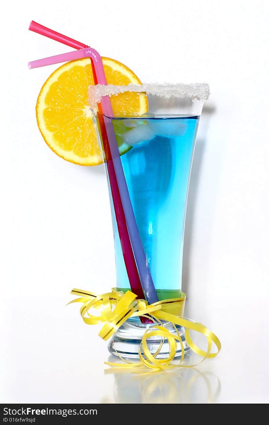 Blue Hawaiian and Hurricane cocktails surrounded by tropical fruits. Most popular cocktails series. Blue Hawaiian and Hurricane cocktails surrounded by tropical fruits. Most popular cocktails series