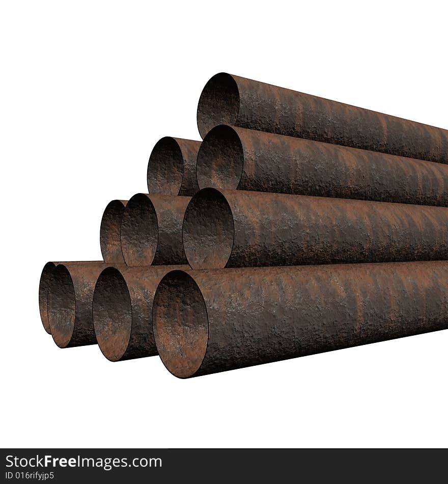 Old rusty pipes