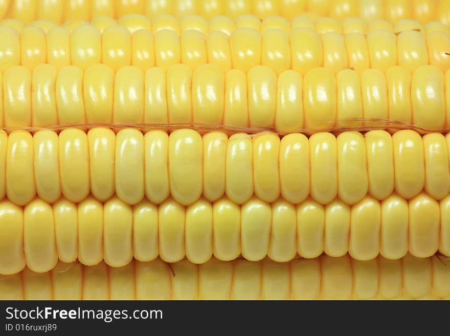 Close-up to Yellow Corn