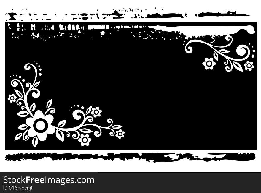 Grunge Floral Background