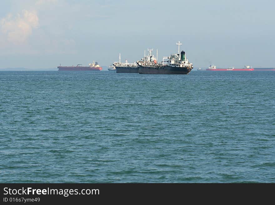 Cargo ship or freighter ship