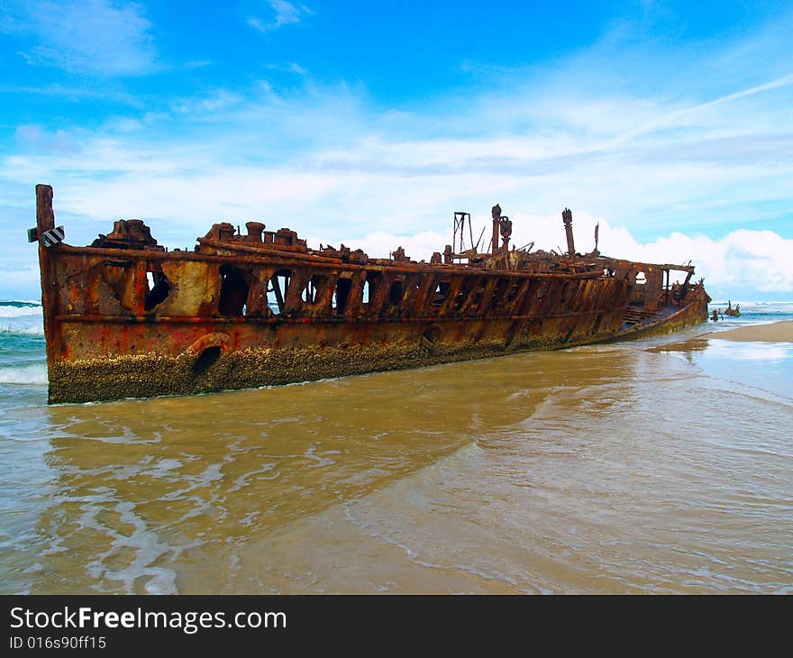 The Maheno wreck on Fraser Island (Australia)