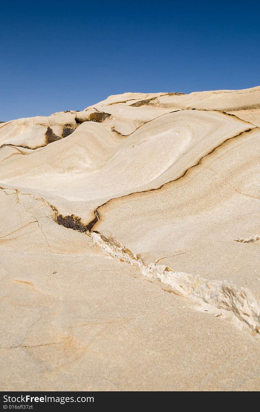 Linear composition on a beach in Spain. Linear composition on a beach in Spain