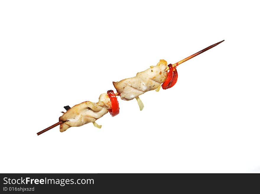 Chicken Kebab Isolated