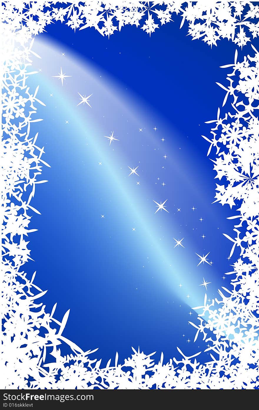 Blue background with stars