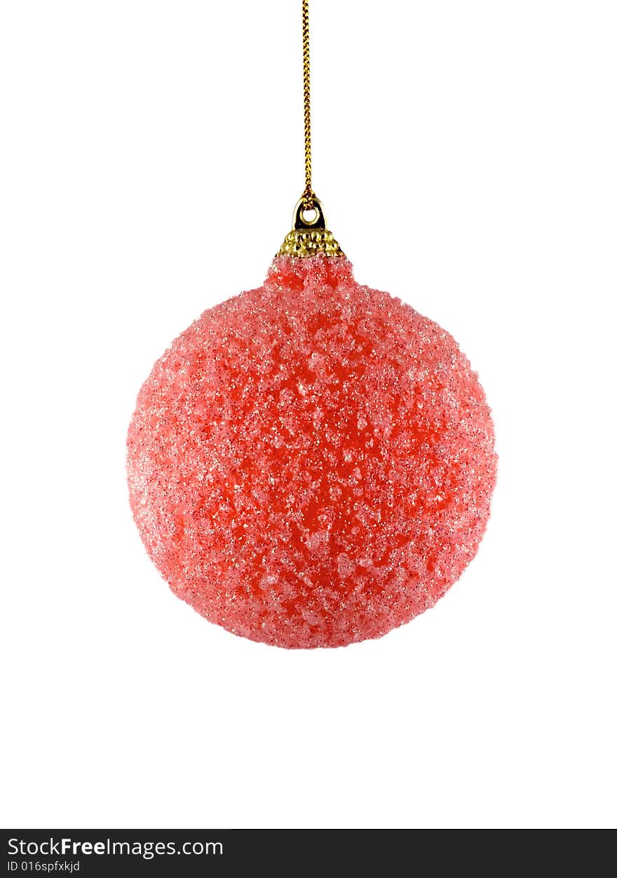 Christmas tree ornament isolated on white background