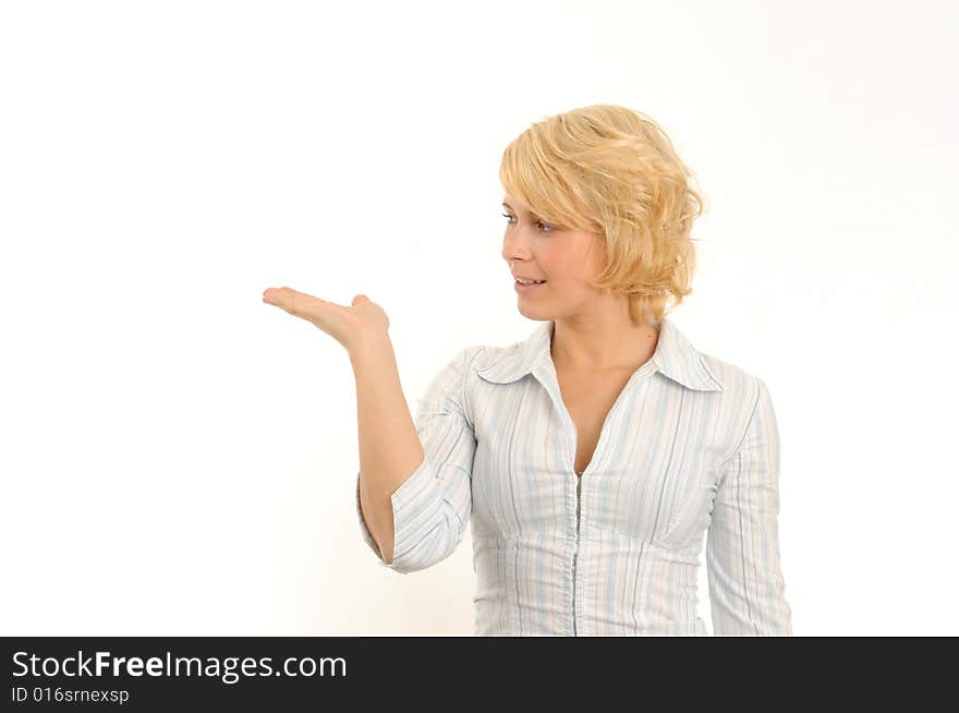 Young Woman Gesturing