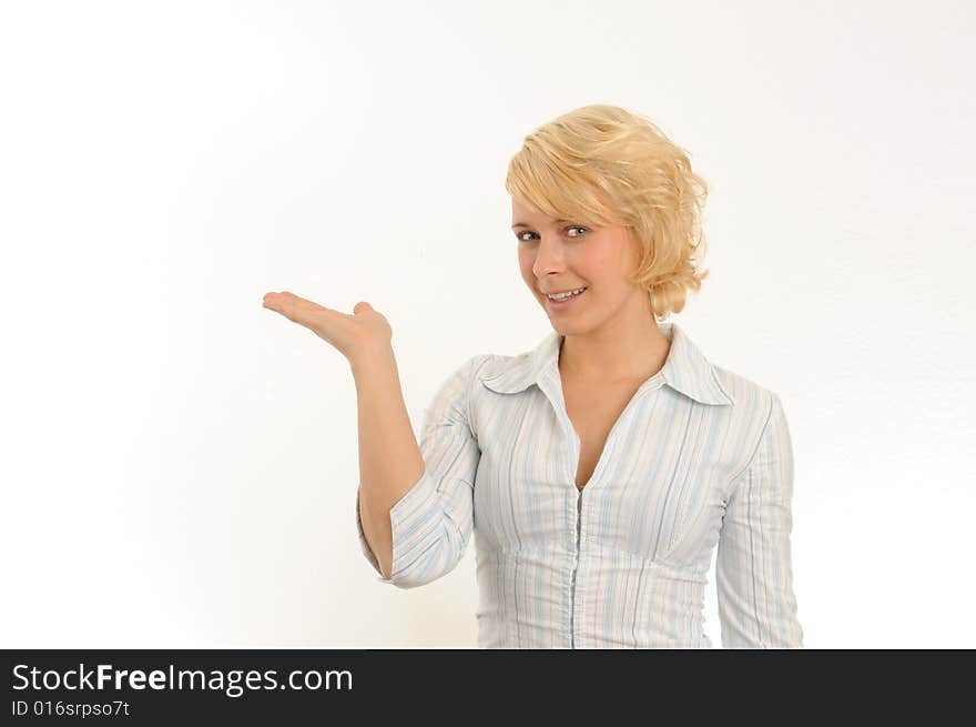 Young Woman Gesturing