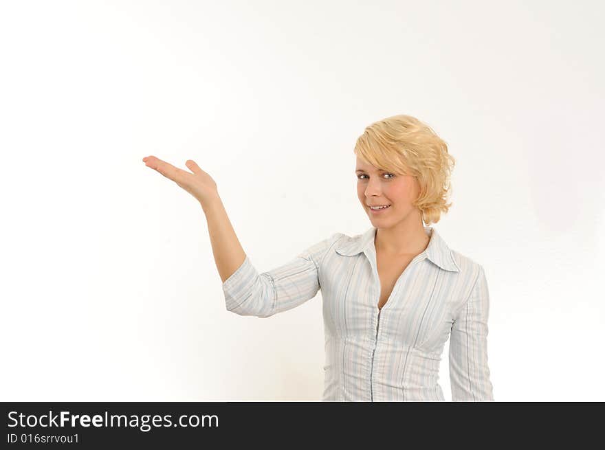 Young Woman Gesturing