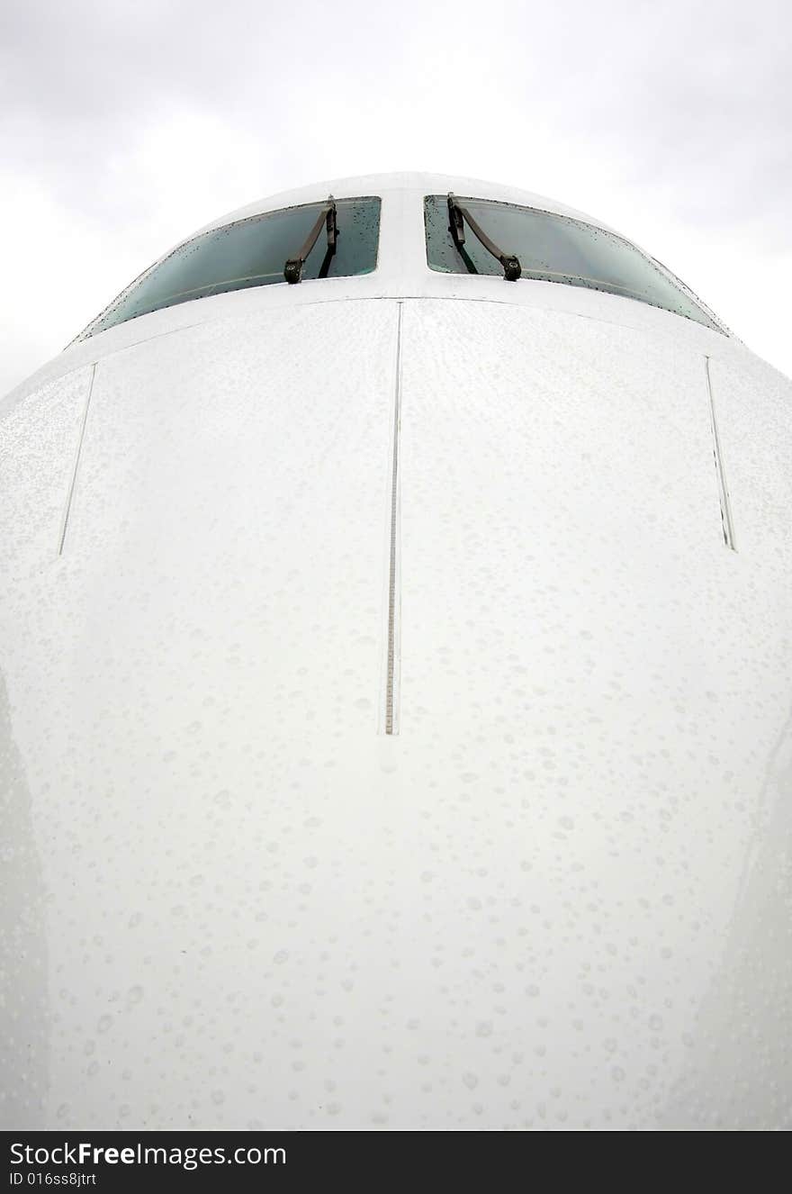 Cockpit, front cabin from An-148 aircraft. Cockpit, front cabin from An-148 aircraft