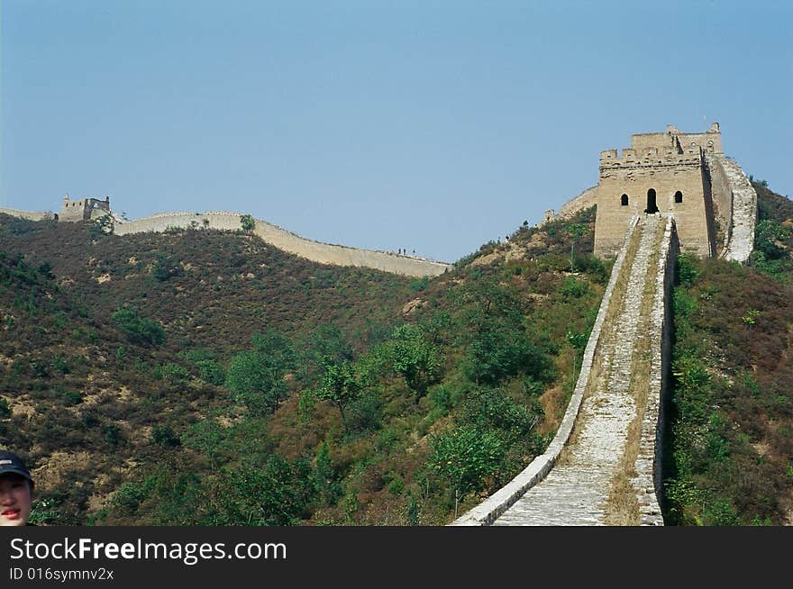 Beacon tower seen in the raw. Great wall Beijing China photo by leica m6 KODAK 100VS 2880.9. Beacon tower seen in the raw. Great wall Beijing China photo by leica m6 KODAK 100VS 2880.9