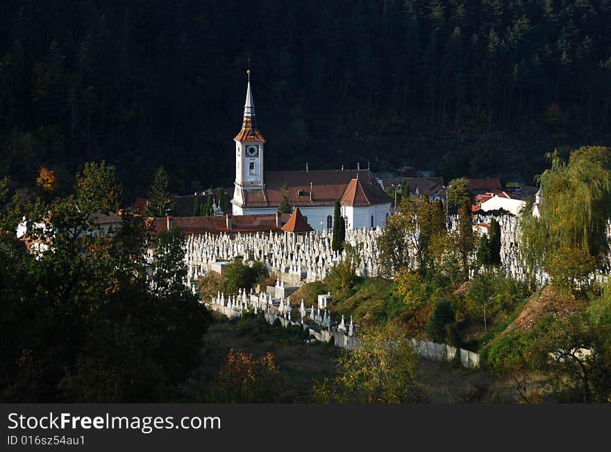 Old Church In Brasov Romania