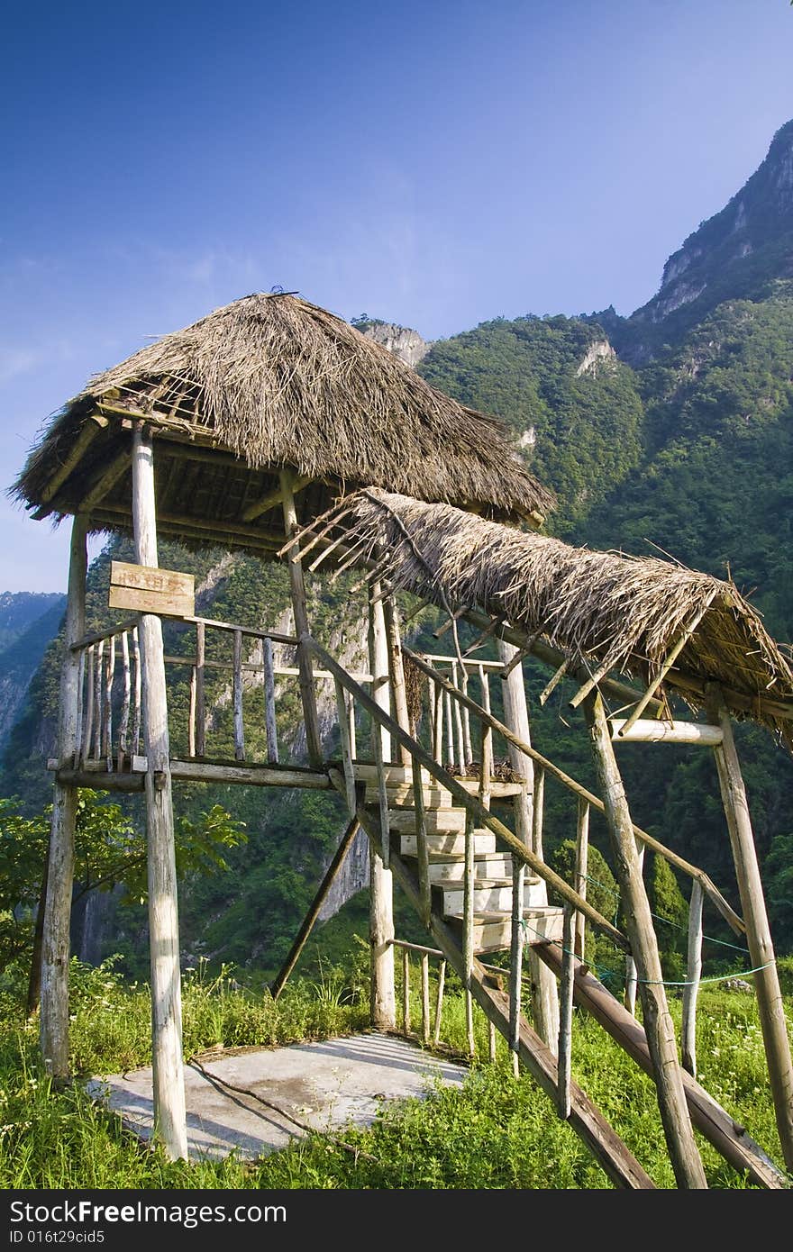 Straw shed