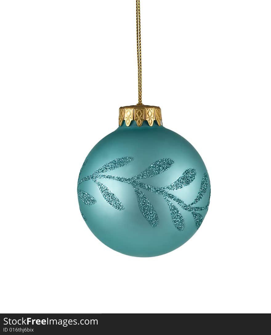 Christmas tree ornament isolated on white background