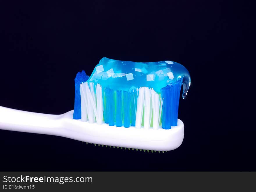 Toothbrush and toothpaste